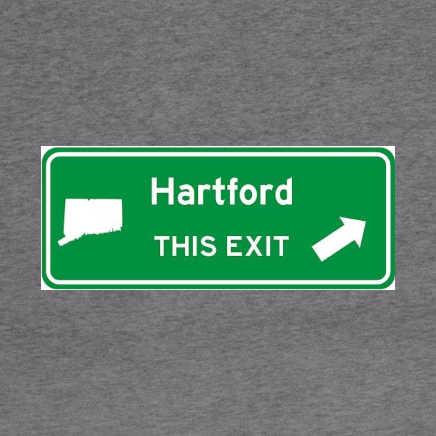 Hartford, Connecticut Highway Exit Sign by Starbase79